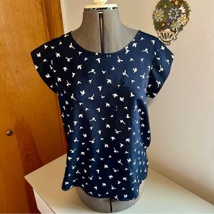 Sweet Rain capped sleeve blouse